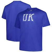 Men's Fanatics  Royal Kentucky Wildcats Big & Tall Distressed Vintage Logo T-Shirt