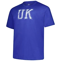 Men's Fanatics  Royal Kentucky Wildcats Big & Tall Distressed Vintage Logo T-Shirt