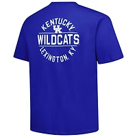Men's Fanatics  Royal Kentucky Wildcats Big & Tall Fast Break 2 Hit T-Shirt
