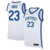 Maillot de basket-ball Nike Anthony Davis pour homme, blanc, Kentucky Wildcats, réplique performance