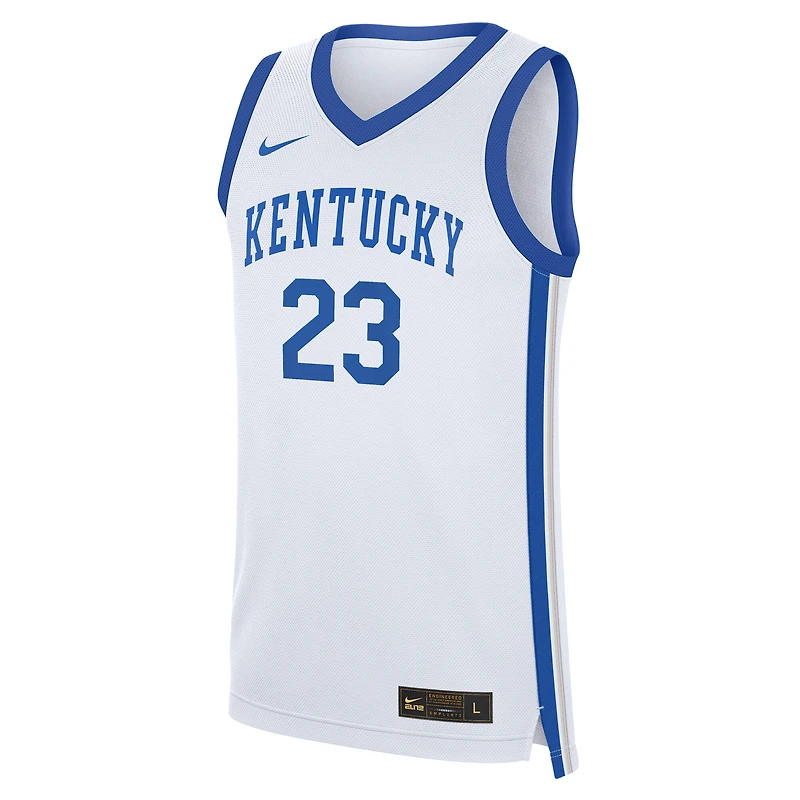 Maillot de basket-ball Nike Anthony Davis pour homme, blanc, Kentucky Wildcats, réplique performance