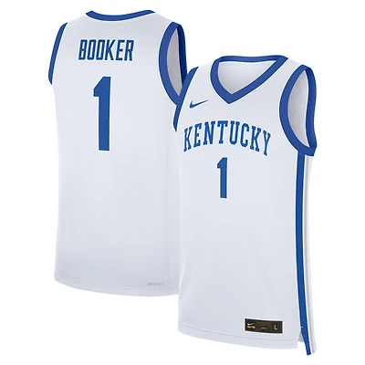 Maillot de basket-ball Nike Devin Booker pour homme, blanc, Kentucky Wildcats, réplique performance