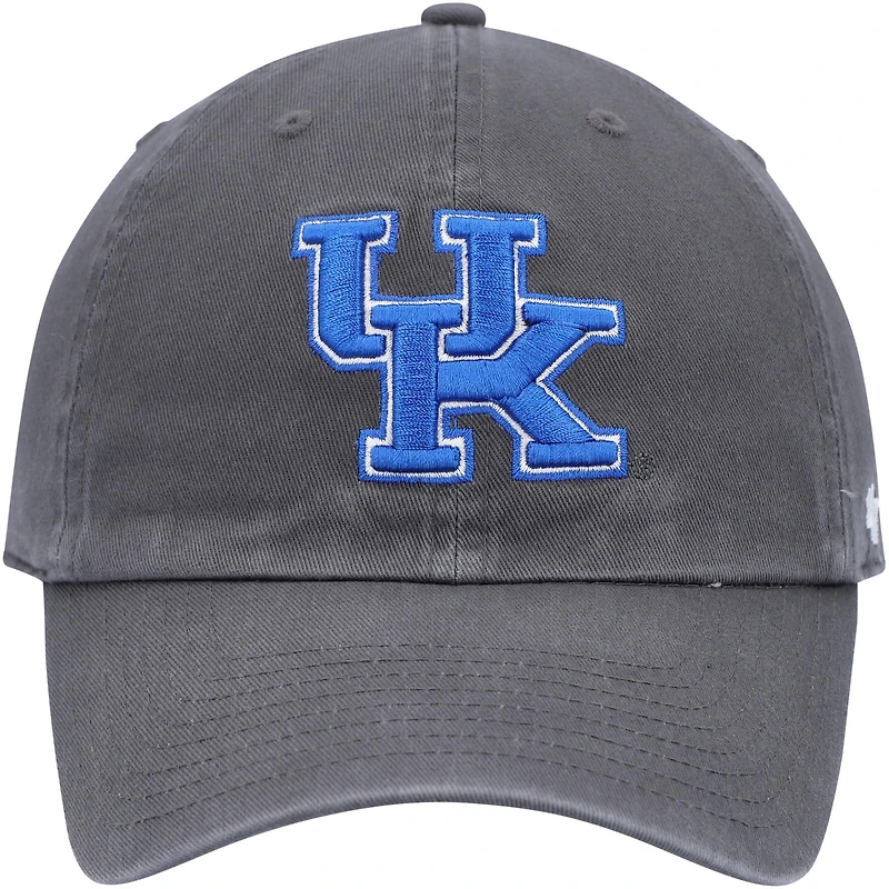 Men's '47 Charcoal Kentucky Wildcats Clean Up Adjustable Hat