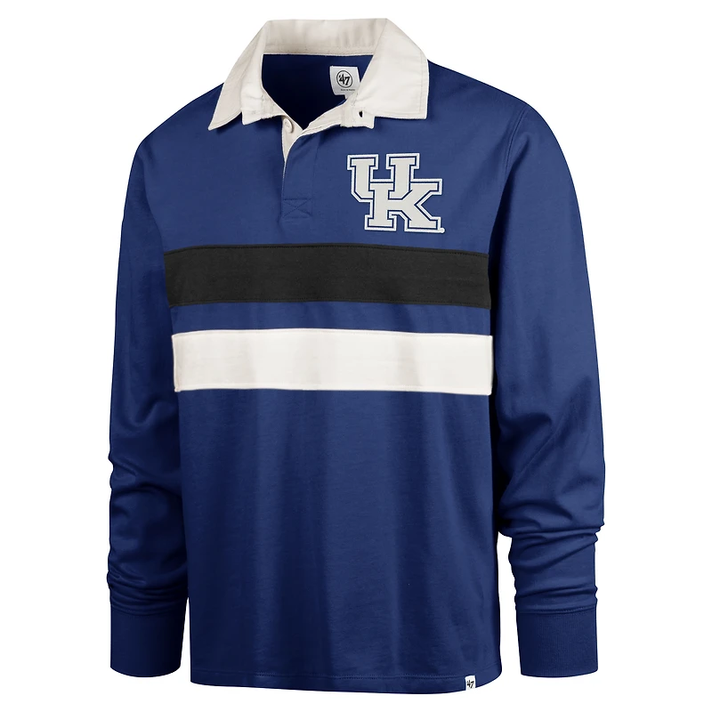Polo de rugby à manches longues Royal Kentucky Wildcats Clubhouse Knox Thames pour homme '47