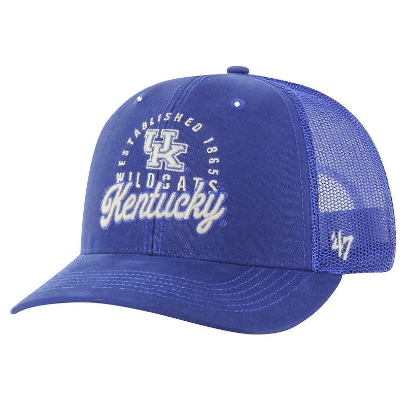 Casquette ajustable Pitstop Trucker '47 Royal Kentucky Wildcats pour homme