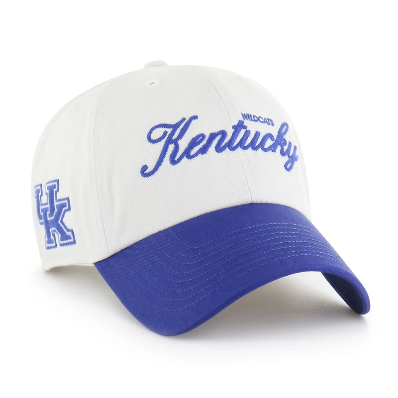 Casquette ajustable « 47 » pour homme, Kentucky Wildcats, modèle Contemporary Basics Foundation Clean Up, blanche