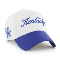Casquette ajustable « 47 » pour homme, Kentucky Wildcats, modèle Contemporary Basics Foundation Clean Up, blanche