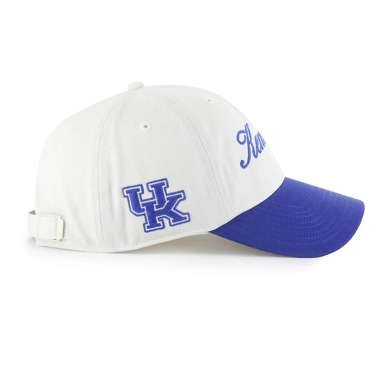 Casquette ajustable « 47 » pour homme, Kentucky Wildcats, modèle Contemporary Basics Foundation Clean Up, blanche