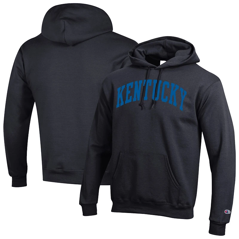 Men's Champion  Black Kentucky Wildcats Basic Arch Fleece Pullover Hoodie