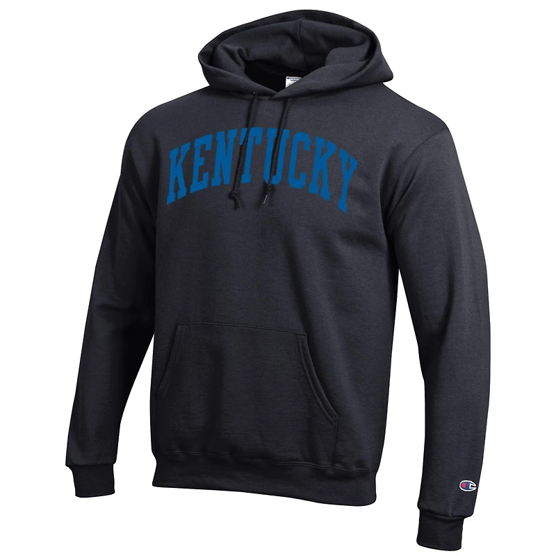 Men's Champion  Black Kentucky Wildcats Basic Arch Fleece Pullover Hoodie