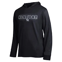 Men's Champion  Black Kentucky Wildcats Gradient All-Star Long Sleeve Hooded T-Shirt