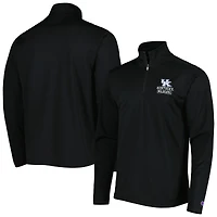 Veste texturée à quart de zip Champion Kentucky Wildcats pour homme, noire