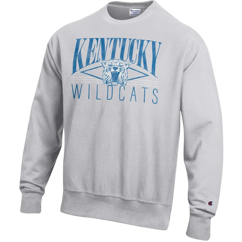 Men's Champion Gray Kentucky Wildcats Reverse Weave Fleece Sweatshirt
