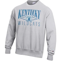 Men's Champion Gray Kentucky Wildcats Reverse Weave Fleece Sweatshirt