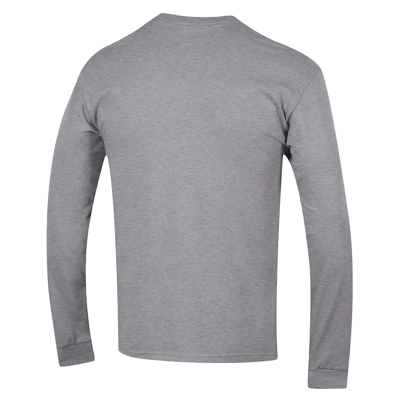T-shirt à manches longues moteur élevé des Wildcats du Kentucky Champion gris chiné pour homme