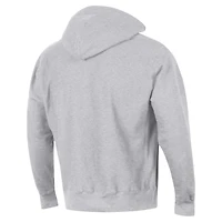 Men's Champion Heather Gray Kentucky Wildcats Vault Late Night Reverse Weave Pullover Hoodie