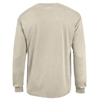Men's Champion  Oatmeal Kentucky Wildcats Neutral Arch Long-Sleeve T-Shirt