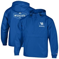 Men's Champion Royal Kentucky Wildcats Delay Packable Half-Zip Jacket