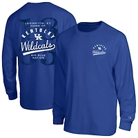 T-shirt à manches longues plastifié Champion Royal Kentucky Wildcats All-Star pour hommes