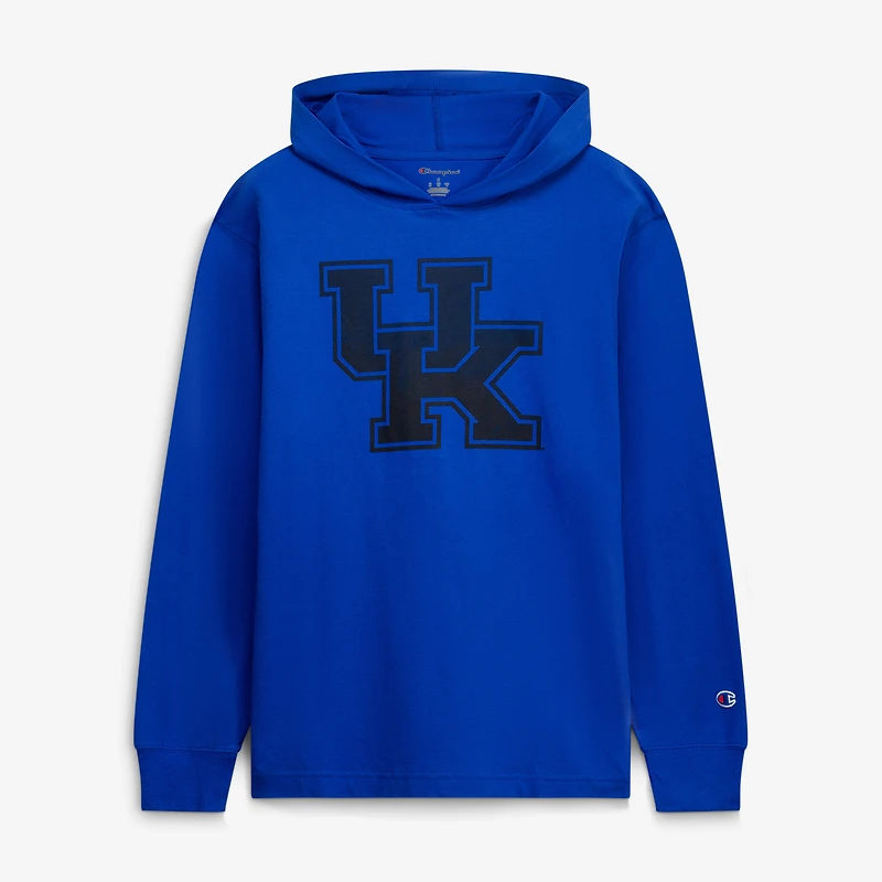 Men's Champion  Royal Kentucky Wildcats Tonal All-Star Long Sleeve Hooded T-Shirt