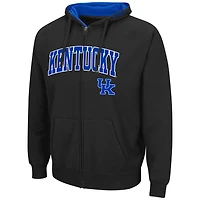 Sweat à capuche entièrement zippé Colosseum Kentucky Wildcats Arch & Team Logo 3.0 pour homme