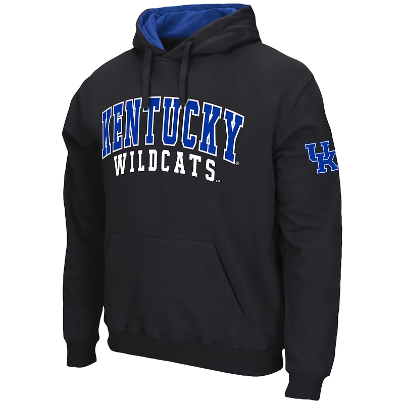 Sweat à capuche Colosseum Kentucky Wildcats double arche pour homme, noir