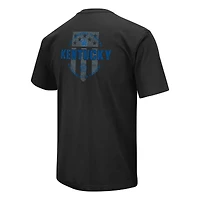 T-shirt d'appréciation militaire Colosseum Kentucky Wildcats OHT pour homme, noir