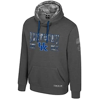 Men's Colosseum  Heather Charcoal Kentucky Wildcats Operation Hat Trick Squad Hoodie