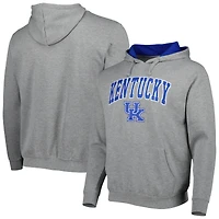 Pull à capuche Colosseum gris chiné Kentucky Wildcats Arch & Logo 3.0 pour hommes