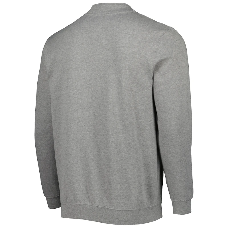 Men's Colosseum Heathered Gray Kentucky Wildcats Tortugas Quarter-Zip Sweatshirt