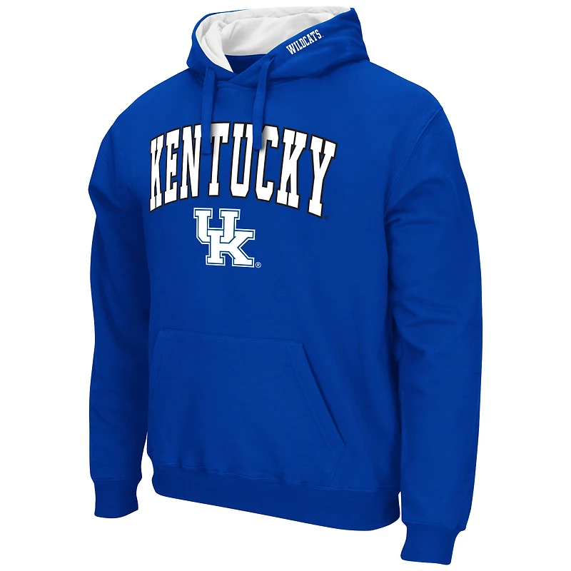 Sweat à capuche Colosseum Royal Kentucky Wildcats Arch & Team Logo 3.0 pour homme