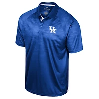 Men's Colosseum Royal Kentucky Wildcats Honeycomb Raglan Polo
