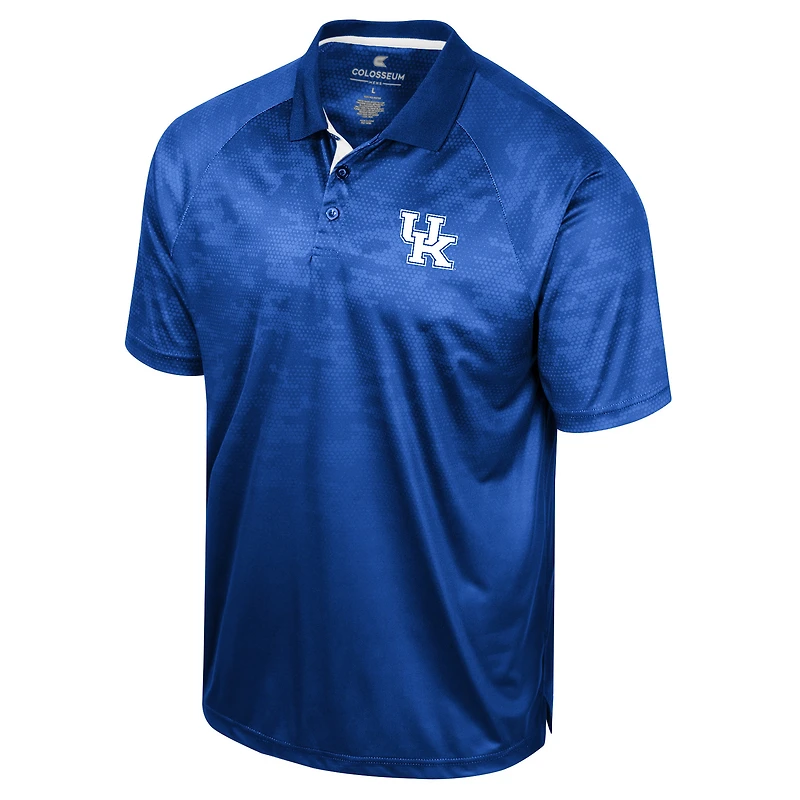 Polo à manches raglan Colosseum Royal Kentucky Wildcats pour homme