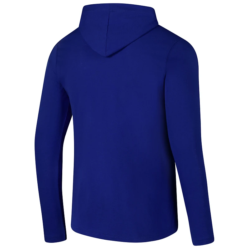 T-shirt à capuche manches longues avec logo Colosseum Royal Kentucky Wildcats pour hommes