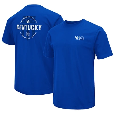 T-shirt d'appréciation militaire Colosseum Royal Kentucky Wildcats OHT pour homme