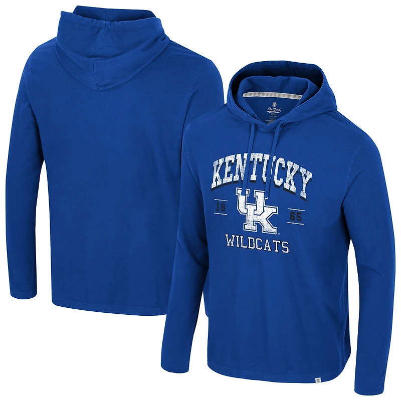 Sweat à capuche délavé pour homme Colosseum Royal Kentucky Wildcats Simoleans