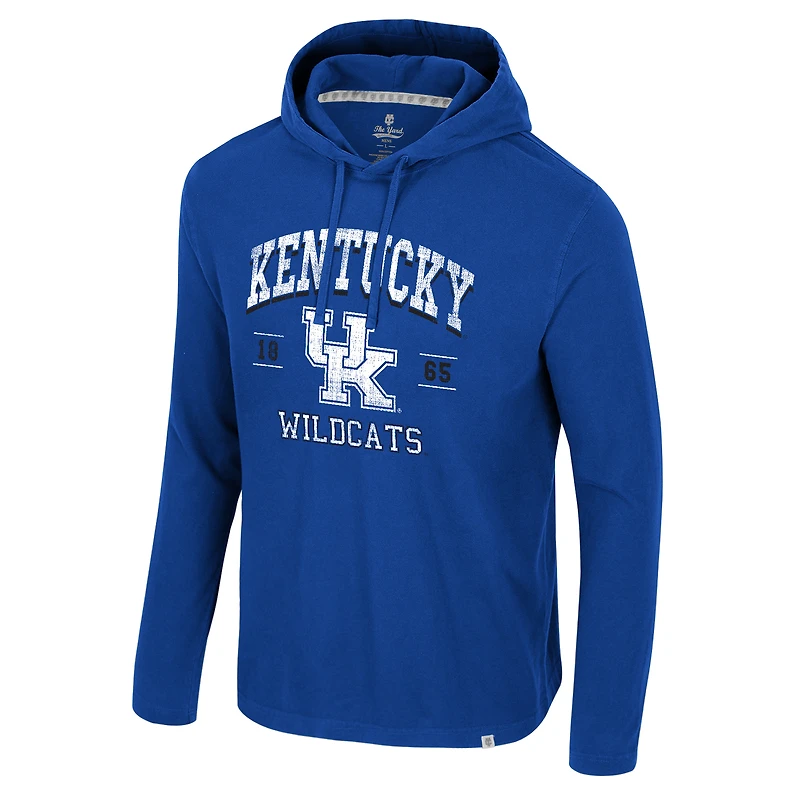 Sweat à capuche délavé pour homme Colosseum Royal Kentucky Wildcats Simoleans
