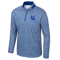 Haut rayé à glissière quart de tour Colosseum Royal Kentucky Wildcats pour hommes