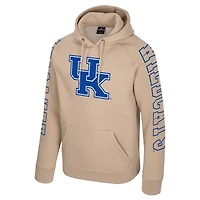 Men's Colosseum Tan Kentucky Wildcats Big Break Raglan Hoodie