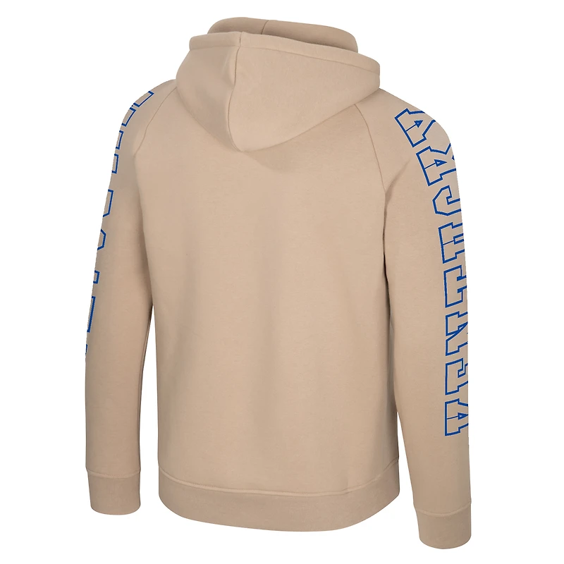 Sweat à capuche raglan Big Break pour homme Colosseum Tan des Kentucky Wildcats