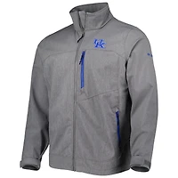 Veste grise pour homme Columbia Kentucky Wildcats Ascender II entièrement zippée