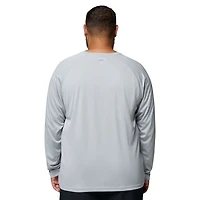 Men's Columbia  Gray Kentucky Wildcats Big & Tall Terminal Tackle Long Sleeve Omni-Shade T-Shirt