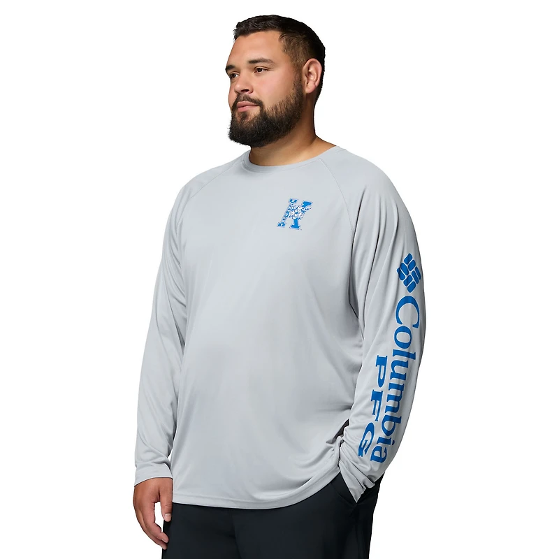 T-shirt à manches longues Omni-Shade gris pour homme Columbia Kentucky Wildcats Big & Tall Terminal Tackle