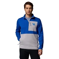 Pull-over demi-zip Columbia Kentucky Wildcats Hike Omni-Wick pour homme, couleur bleu royal/gris