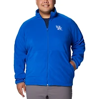 Men's Columbia  Royal Kentucky Wildcats Big & Tall Flanker™ IV Fleece Raglan Full-Zip Jacket