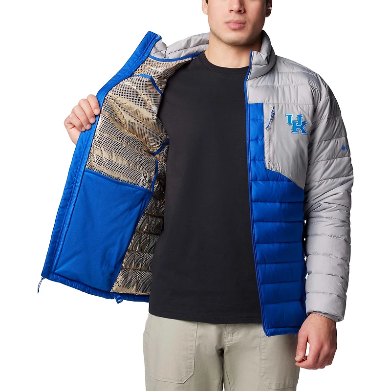 Veste isolante entièrement zippée Columbia Royal Kentucky Wildcats Double Blitz Omni-Heat Infinity pour homme