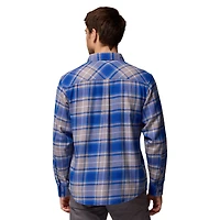 Chemise boutonnée à manches longues en flanelle Omni-Wick pour homme Columbia Royal Kentucky Wildcats Flare Gun