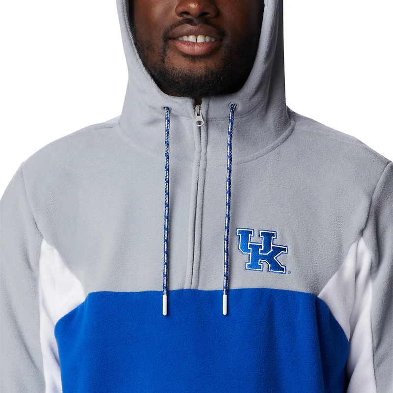Chandail à capuchon quart de zip Columbia Royal Kentucky Wildcats Lodge pour hommes