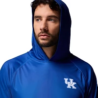 Men's Columbia  Royal Kentucky Wildcats PFG Gradient Water Super Terminal Tackle Hoodie Omni-Wick T-Shirt