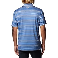 Men's Columbia Royal Kentucky Wildcats PFG Super Terminal Tackle™ Omni-Shade™ Stripe Polo